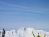 Vue sur les Alpes depuis le pic de l'Aiguille Rouge (3226m)